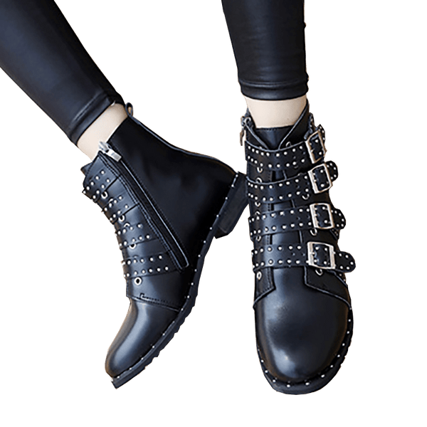 Gothic Buckle Boots