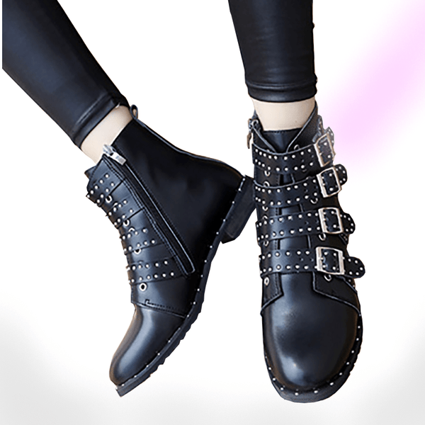 Gothic Buckle Boots