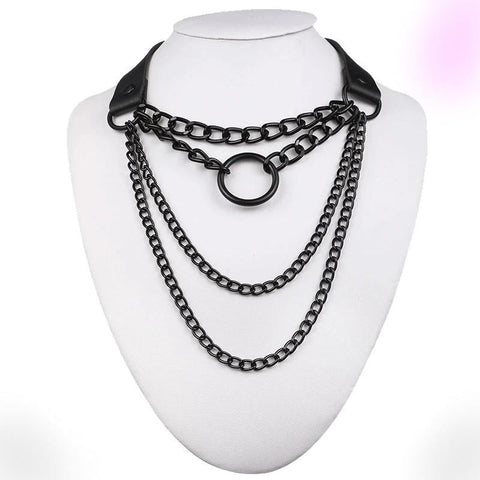 Gothic Chain Choker Necklace