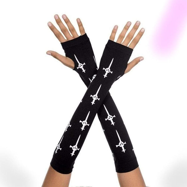 Gothic Cross Finger Gloves