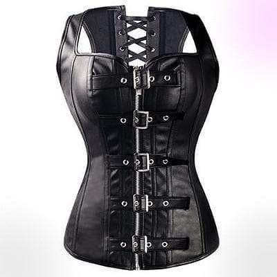 Gothic/Steampunk Steel Boned Waist Trainer Corset 12