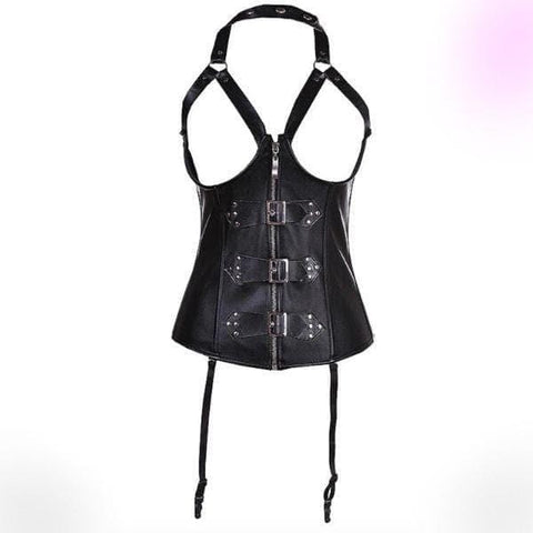 Gothic/Steampunk Steel Boned Waist Trainer Corset 3