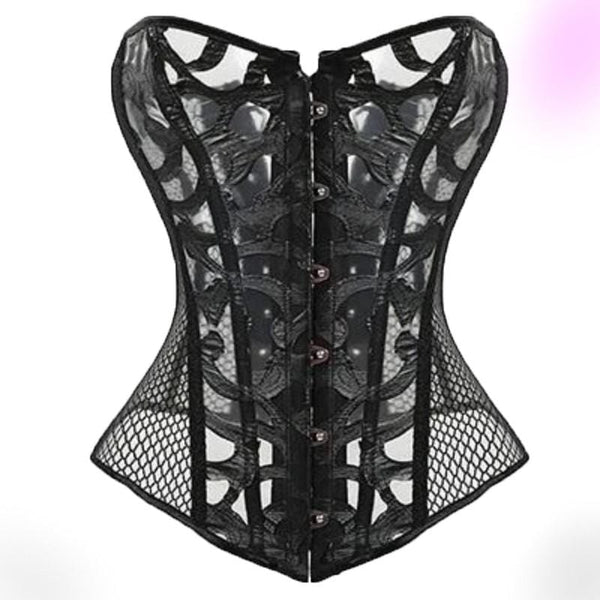 Gothic/Steampunk Steel Boned Waist Trainer Corset 4