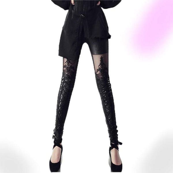 Gothic Victorian Lace Leggings - BF