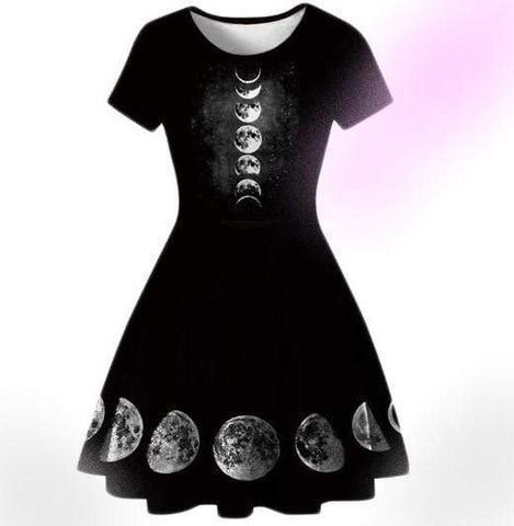 Gothic Witch Moon Dress