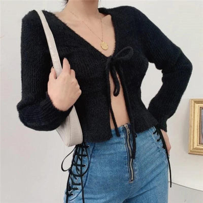 Angelina Knitted Goth Cardigan