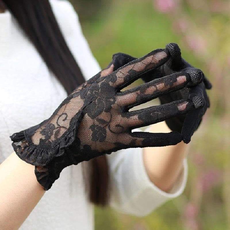 Lotus Steampunk Gloves