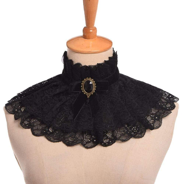 Sadism Ruff Lace Neck Collar - Gothic Babe Co