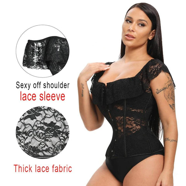 Bella Off Shoulder Lace Corset