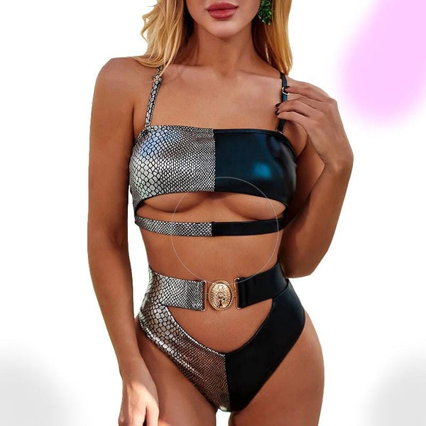 Hollow Belt Swimsuit