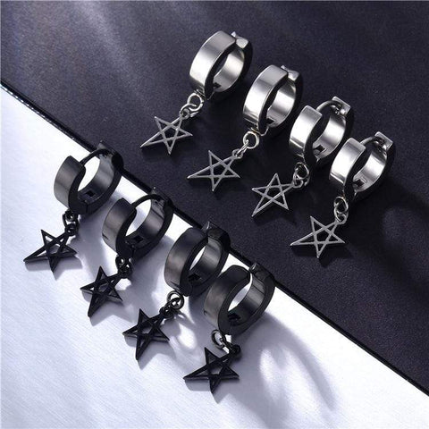 Kpop Hexagram Earrings