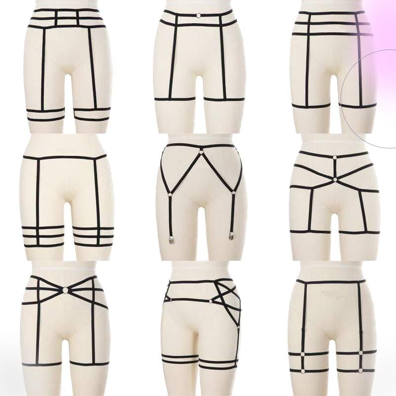Leg Harness Garter Gothic Babe Co Leg Harness Garter Gothic Babe Co