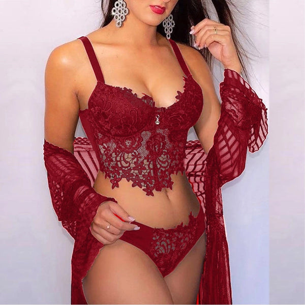 Embroidered Sexy Fine Lingerie