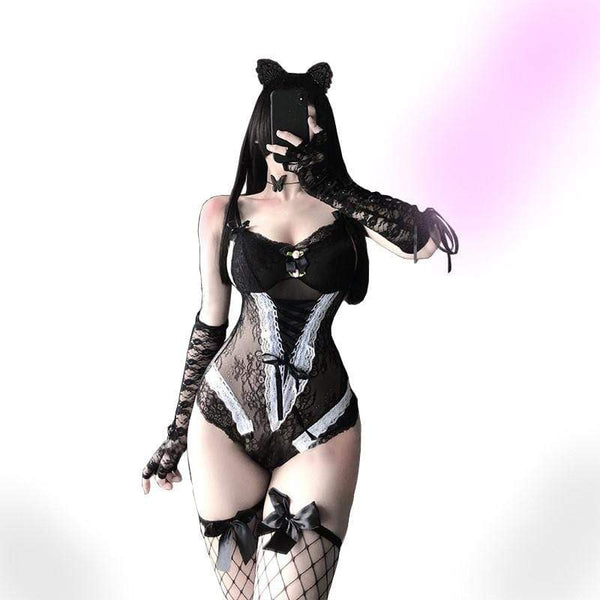 Nymph Chiffon Gothic Lingerie - BF