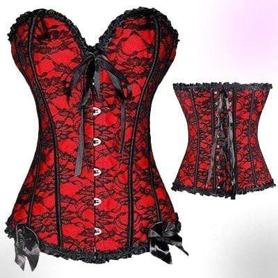 Plastic Boned Gothic Waist Trainer Corsets