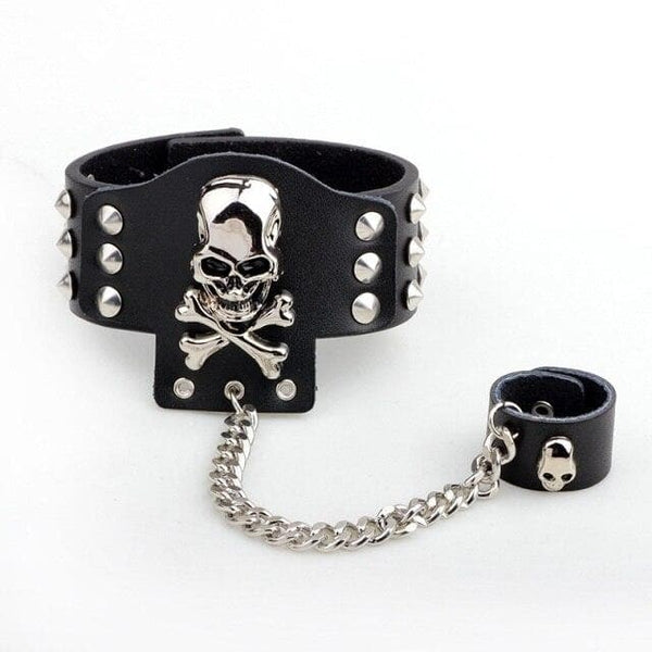 Holy Terror Leather Cuff Bracelet