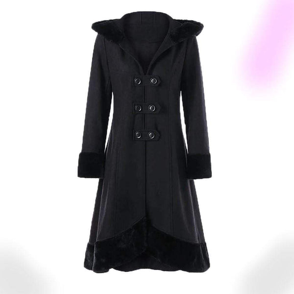 Queen Akasha Lace Up Coat - Gothic Babe Co