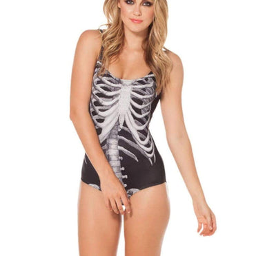 Dark Skeleton Swimsuit
