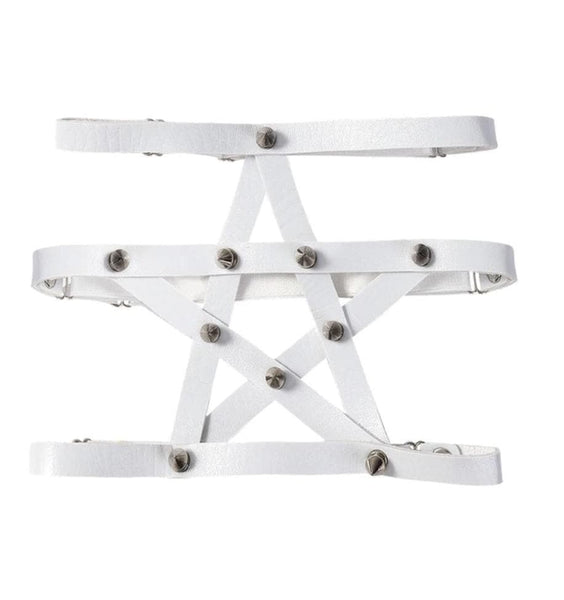 Gothic Studded Pentagram Harness - BF