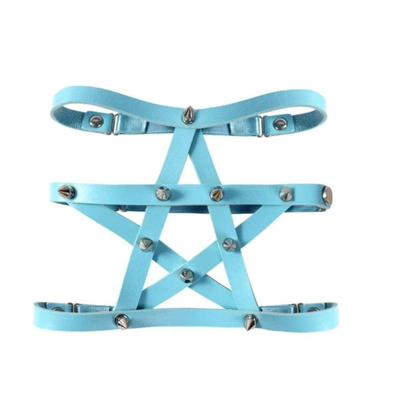 Gothic Studded Pentagram Harness - BF