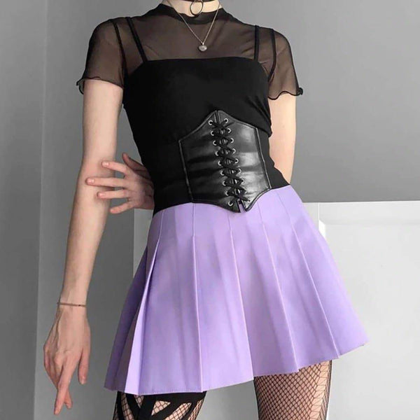 Deathrock Waistband Belt Corset - BF