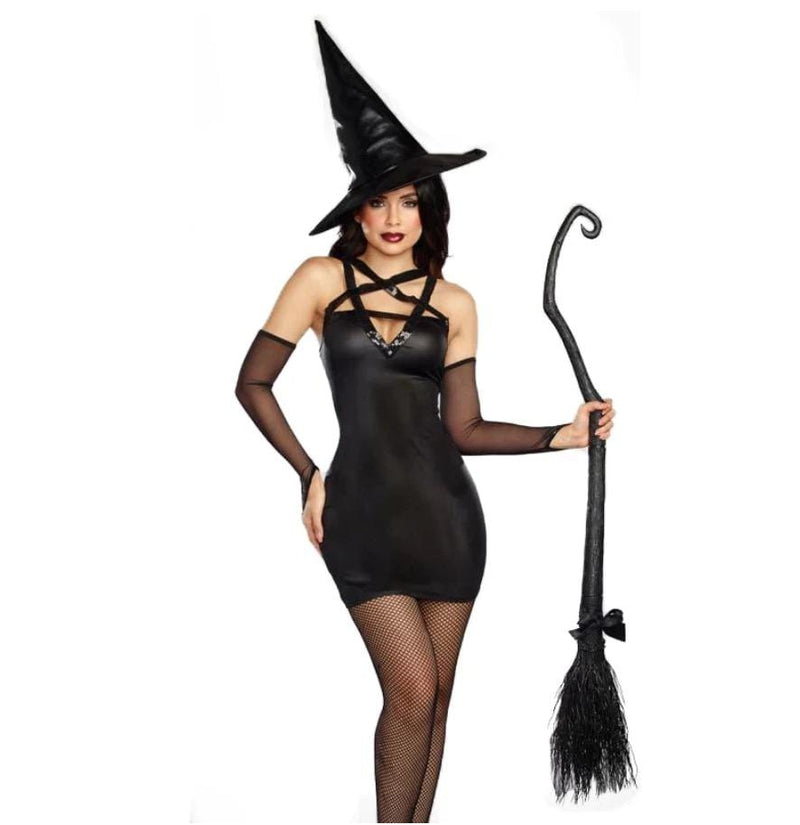 Sexy Witch Bodysuit Costume (Womens)