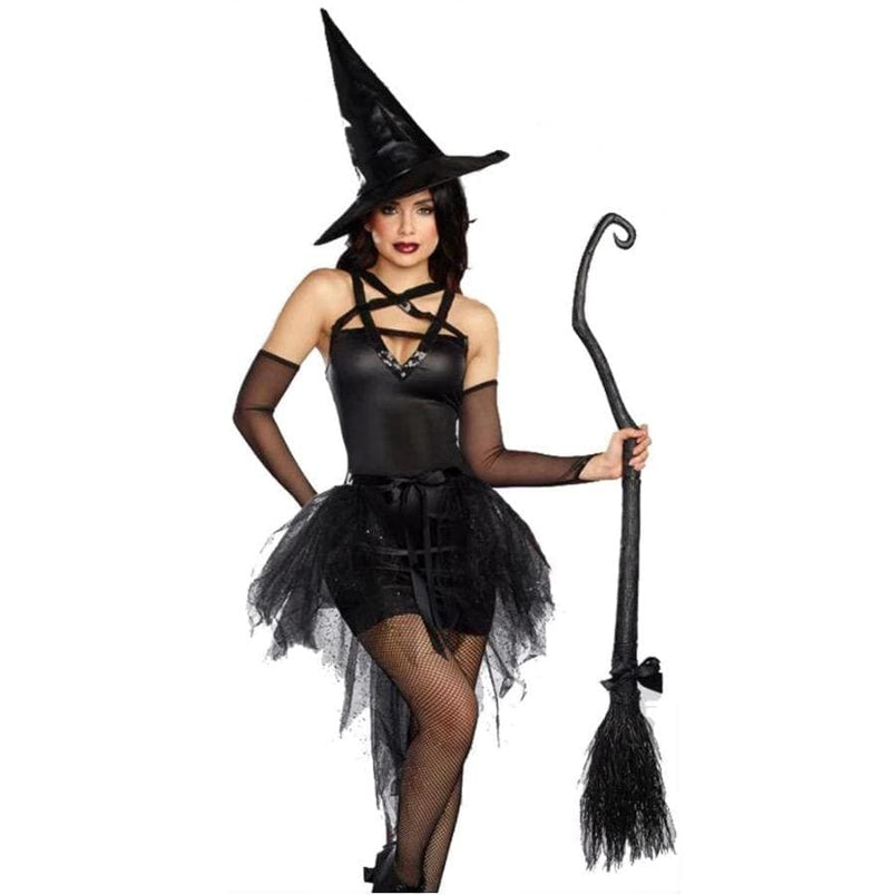 Sexy Witch Bodysuit Costume (Womens) - Gothic Babe Co