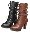 Retaliation Platform Buckle Boots