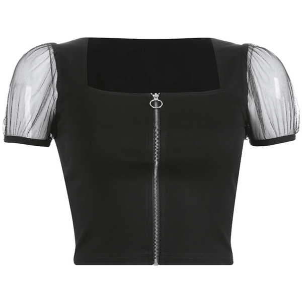 Acantha Sexy Black Crop Top
