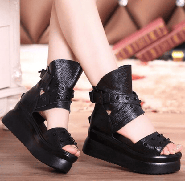 Fearless Leather Sandals