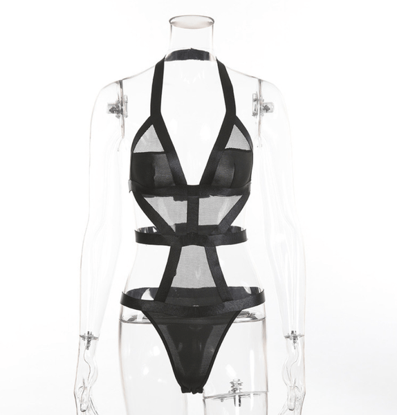 Mesh Bandage Bodysuit