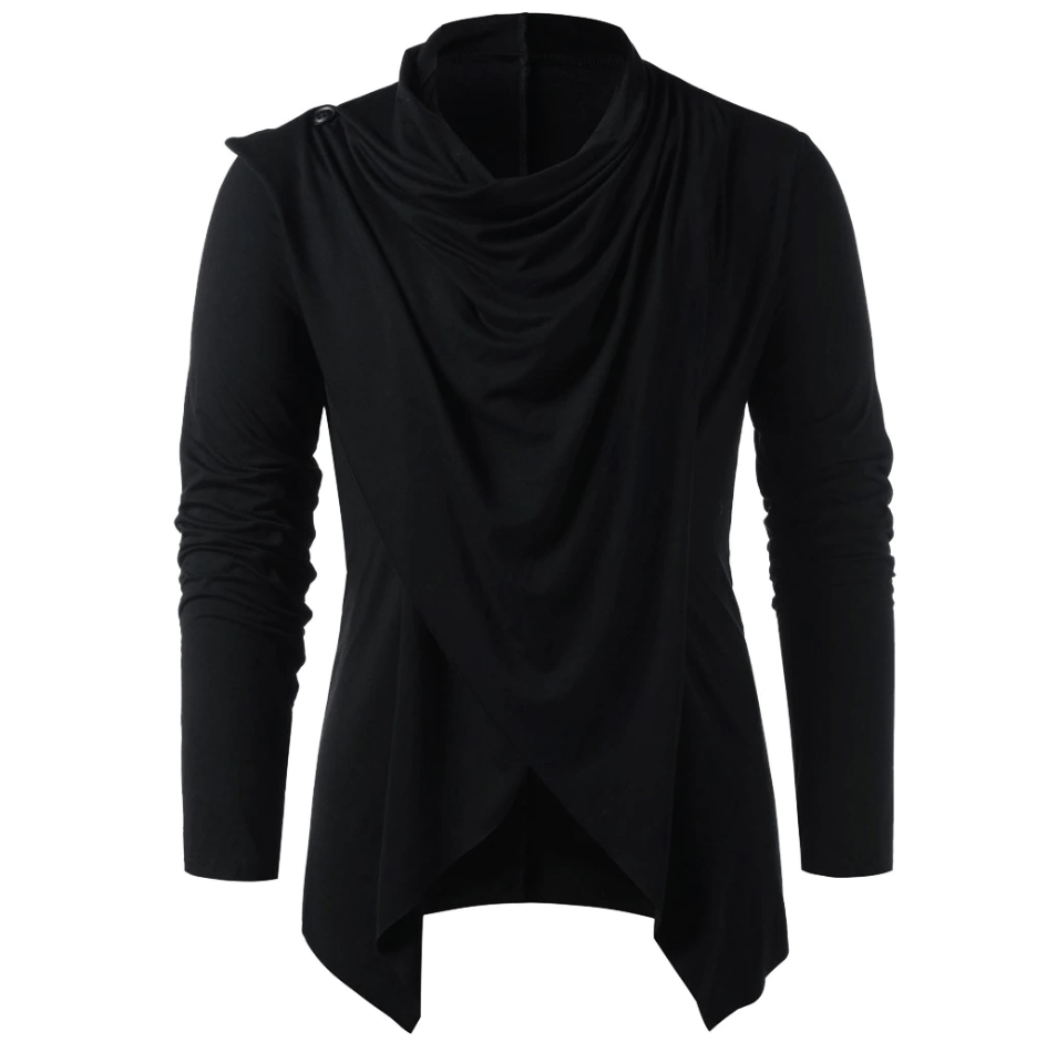 Gothic Long Sleeve Irregular Shirt
