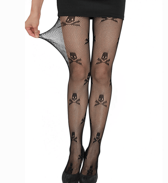 Stay Up Skull Tights