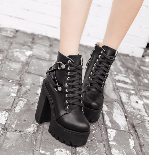 Convergent Boots - Gothic Babe Co