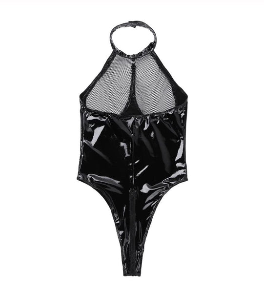 Disturbed Darlings Halter Bodysuit