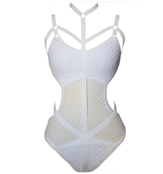 Sexy Fishnet Bondage Bodysuit
