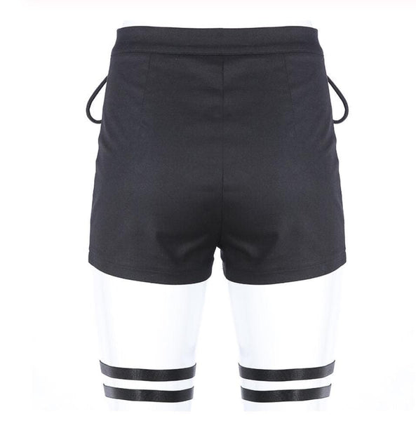 Criss Cross Punk Gothic Short