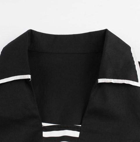Patchwork Belt Vintage Dress Plus Size