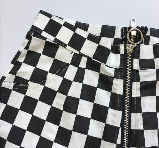 Checkered Life Zip Pants