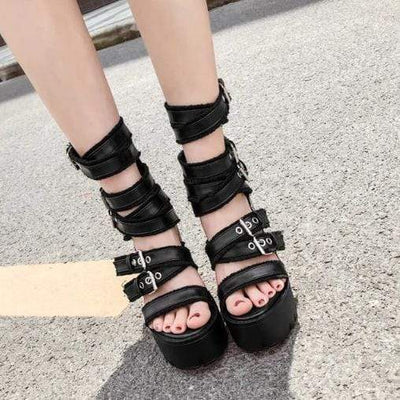 Slick Platform Sandals