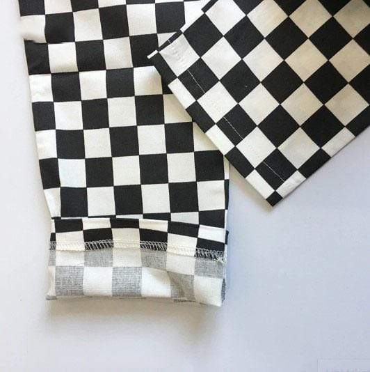 Checkered Life Zip Pants