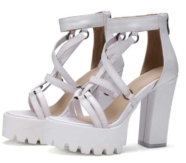 Rome Gladiator Gothic Sandals Platform