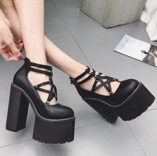 double platform shoes