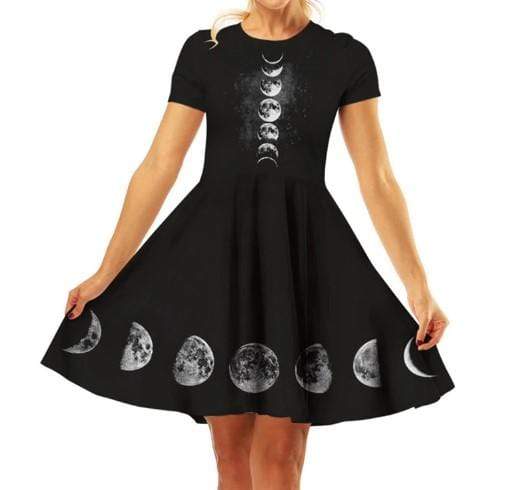 Gothic Witch Moon Dress