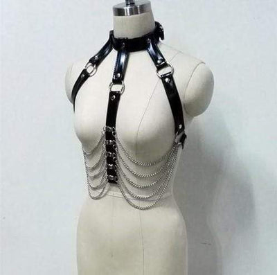Hot Mess Gothic Bodychain Choker Harness Belt Set