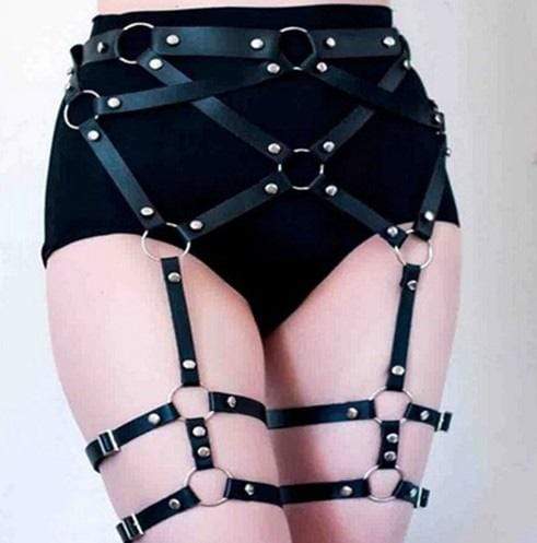 Gothic Punk Harness Body Belts