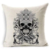 Gothic Cushion Cover Skull