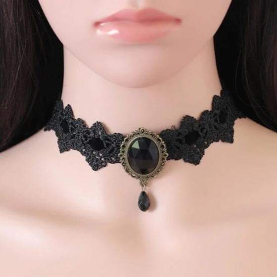 Gothic Chain Choker Necklace  Goth Chokers - Gothic Babe Co