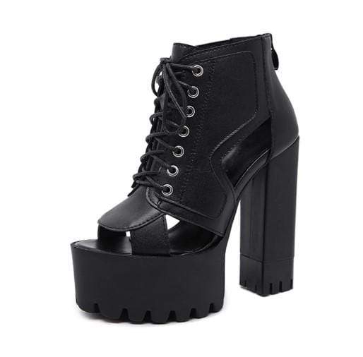 Motto Platform Sandals - Gothic Babe Co
