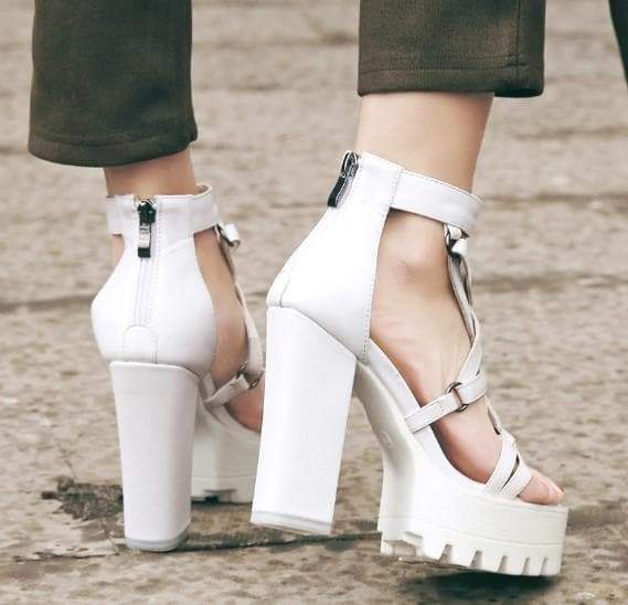 Rome Gladiator Gothic Sandals Platform